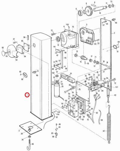 PMD0001R06.4610 skříň oranžová pro WIL4 bez dvířek - jen v kitu PRWL04